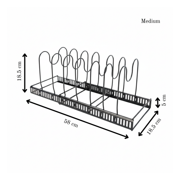 Expandable Pot and Pan Organizer
