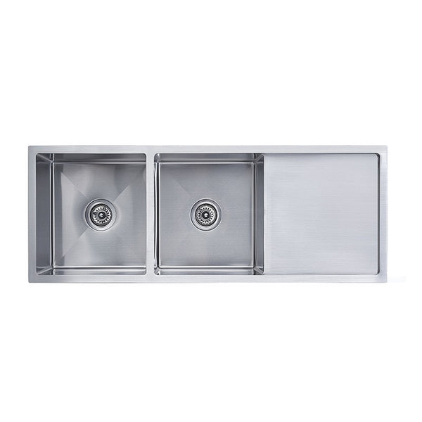 Vita Double Bowl Sink with Drainboard