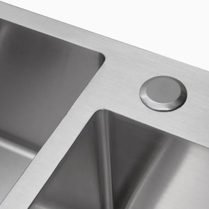 Vita Double Bowl Sink with Drainboard