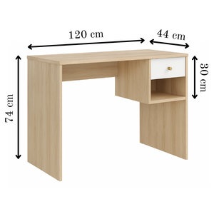 Student Desk with Drawer and Shelf 1200