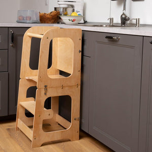 4-in-1 Convertible Montessori Toddler Tower