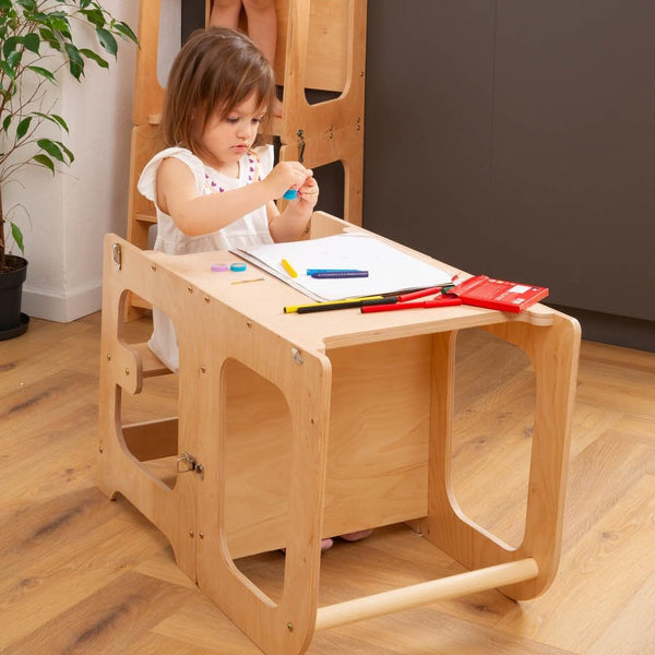 4-in-1 Convertible Montessori Toddler Tower
