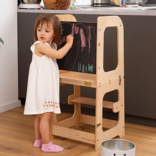 4-in-1 Convertible Montessori Toddler Tower