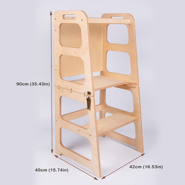 4-in-1 Convertible Montessori Toddler Tower
