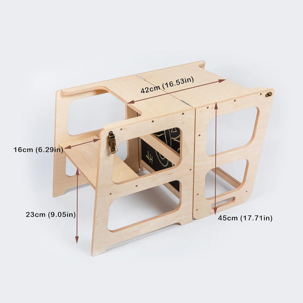 4-in-1 Convertible Montessori Toddler Tower