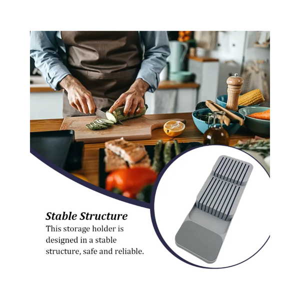 Tiered Knife & Utensil Drawer Organizer