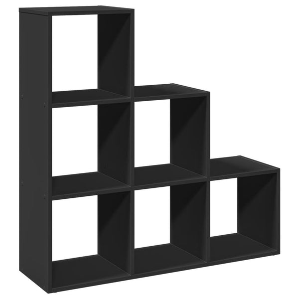 Modular 6-Cube Staircase Display Shelf