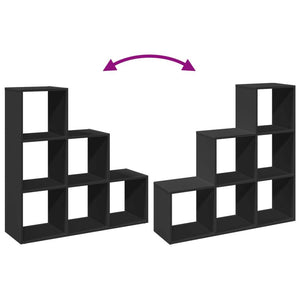 Modular 6-Cube Staircase Display Shelf