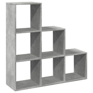 Modular 6-Cube Staircase Display Shelf