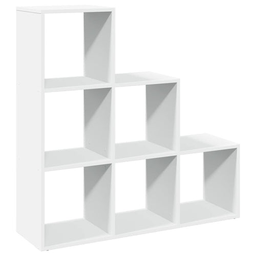 Modular 6-Cube Staircase Display Shelf