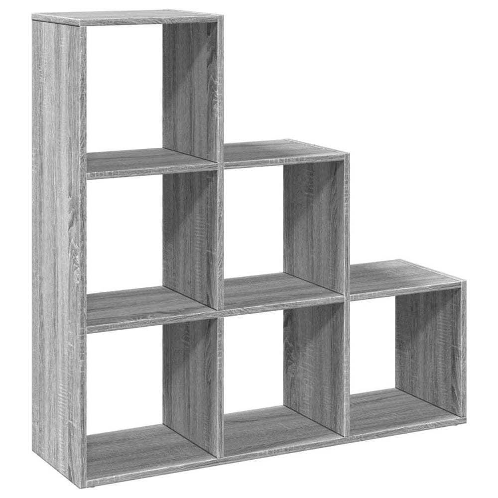 Modular 6-Cube Staircase Display Shelf