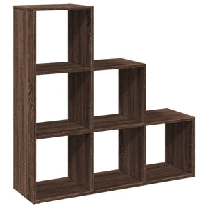 Modular 6-Cube Staircase Display Shelf