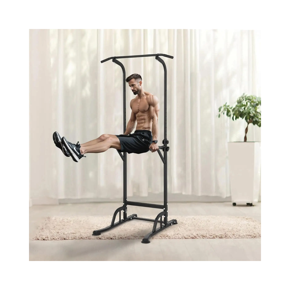 Multi-Function Power Tower Pull-Up & Dip Station