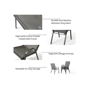 Patio Chairs (Set of 2)