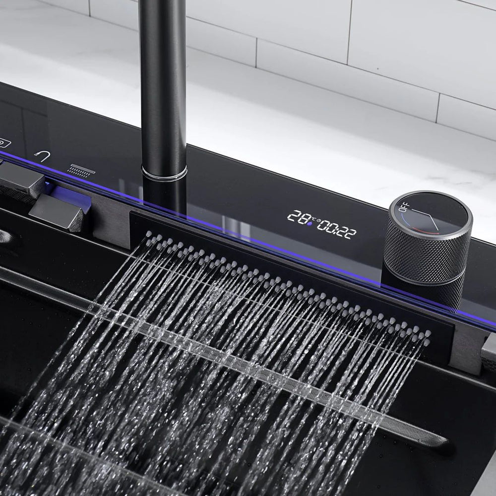 Modern Multi-Functional Kitchen Sink with LED & Temp Control