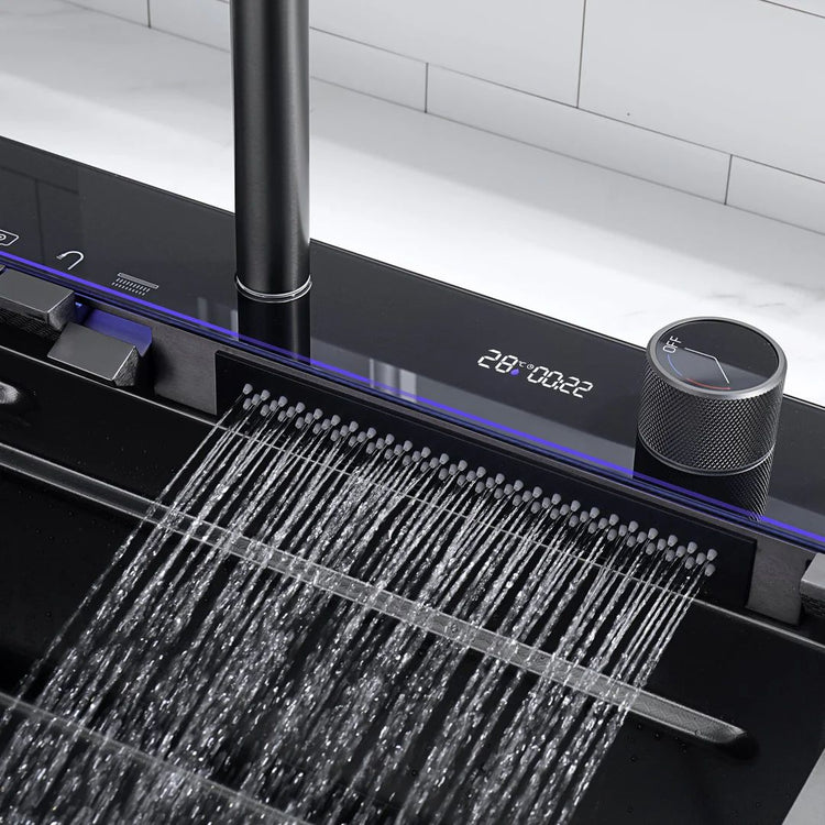Modern Multi-Functional Kitchen Sink with LED & Temp Control