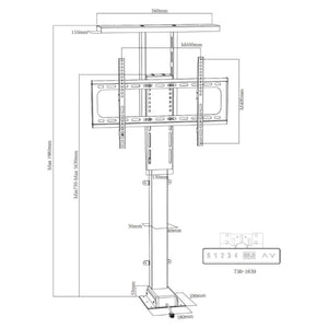 Motorized TV Lift with Remote Control