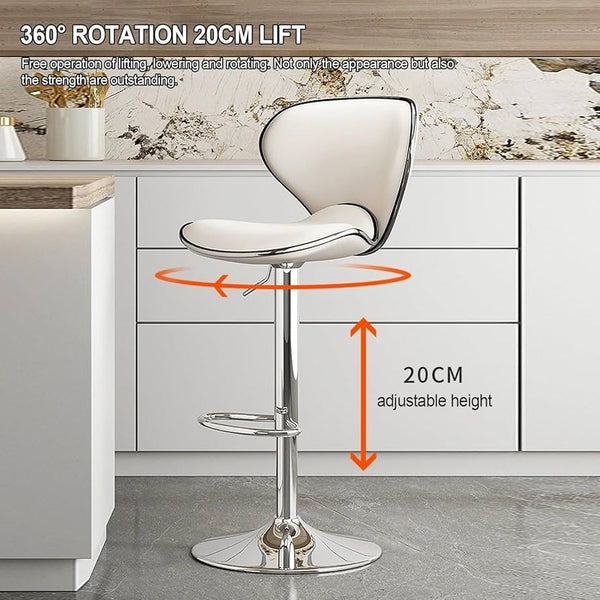 Nordic Adjustable Bar Stool (Set of 2)