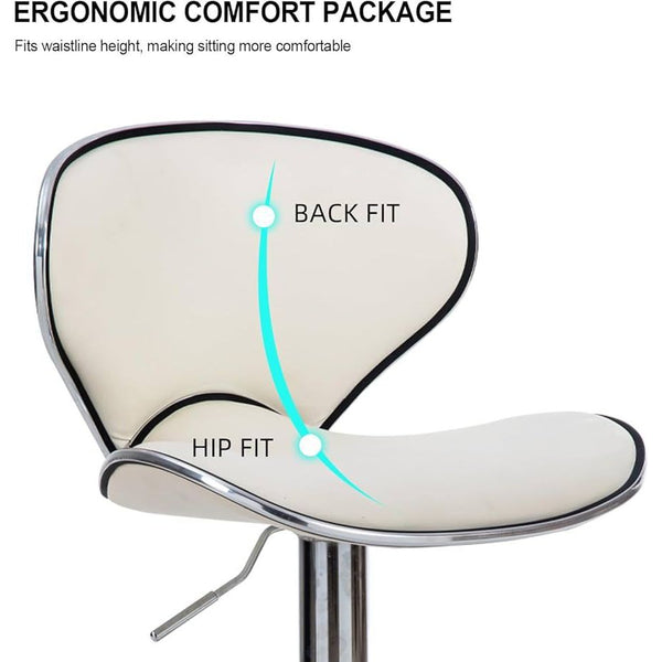 Nordic Adjustable Bar Stool (Set of 2)