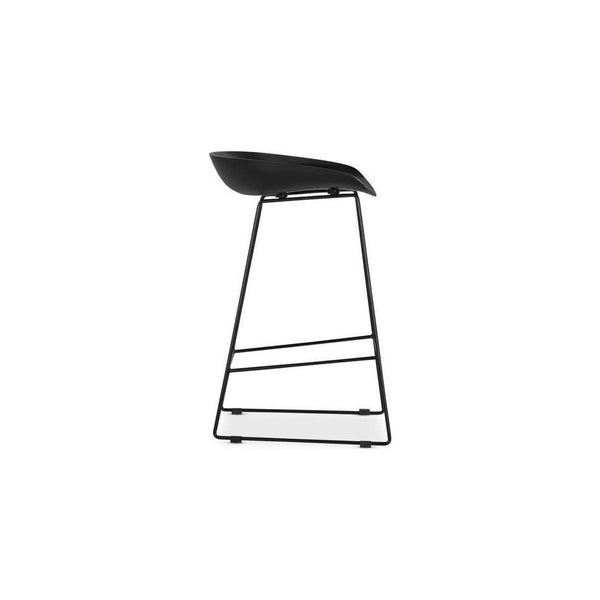 Noir Minimalist Bar Stool (Set of 4)