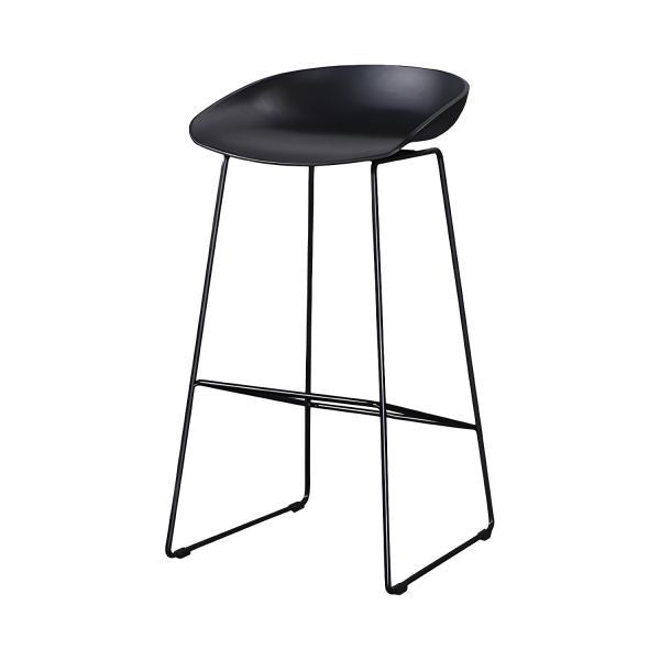 Noir Minimalist Bar Stool (Set of 4)