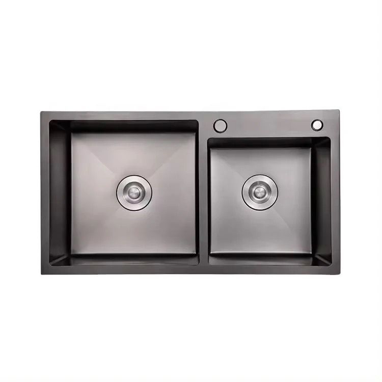 Decorum & Co – Modern Double Bowl Stainless Steel Kitchen Sink – 780 x 430