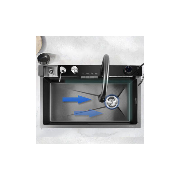 Modern Multi-Functional Kitchen Sink with LED & Temp Control