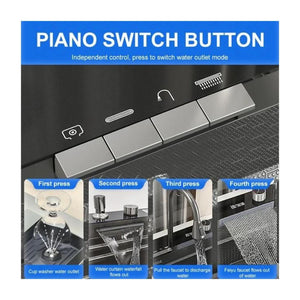 Modern Multi-Functional Kitchen Sink with LED & Temp Control