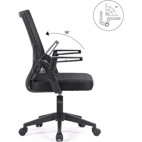 Ergonomic Office Chair with Adjustable Armrests and Height