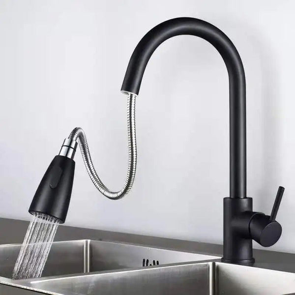 Decorum & Co - Eclipse Pull-Out Kitchen Faucet - Matte Black