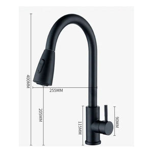 Decorum & Co - Eclipse Pull-Out Kitchen Faucet - Matte Black