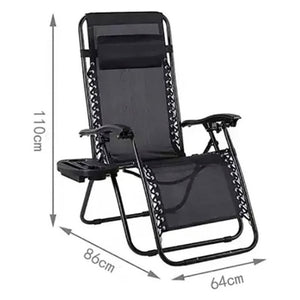 Adjustable Recliner/Lounger Zero Gravity Chairs (Set of 2)