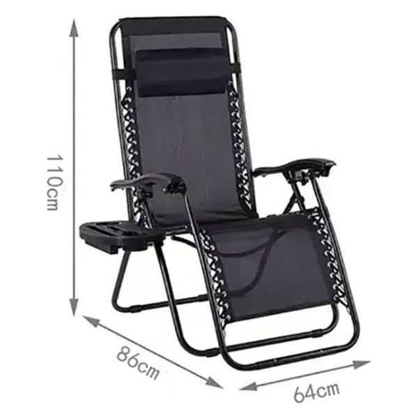 Adjustable Recliner/Lounger Zero Gravity Chairs (Set of 2)