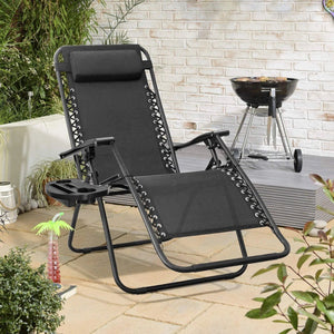 Adjustable Recliner/Lounger Zero Gravity Chairs (Set of 2)