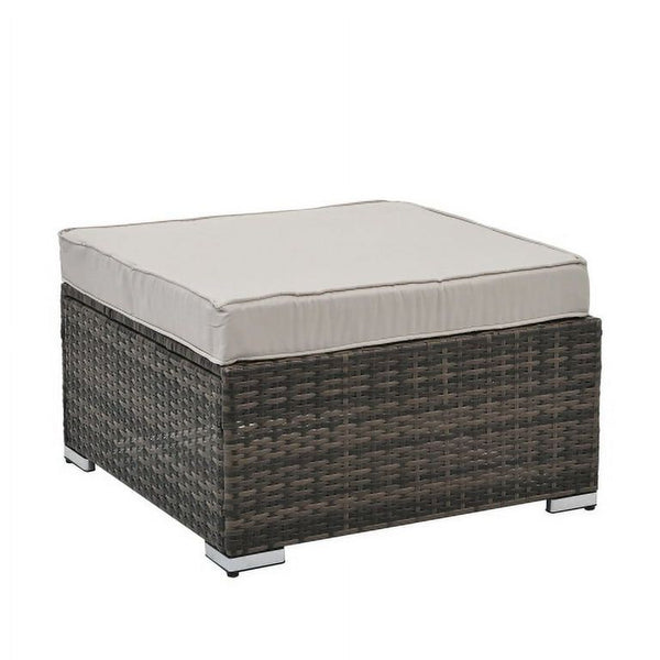 Verona 5-Seater Patio Sofa Set with Ottoman and Coffee Table