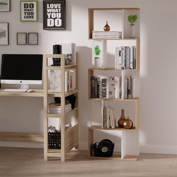 Geometric 5-Tier Display Shelf