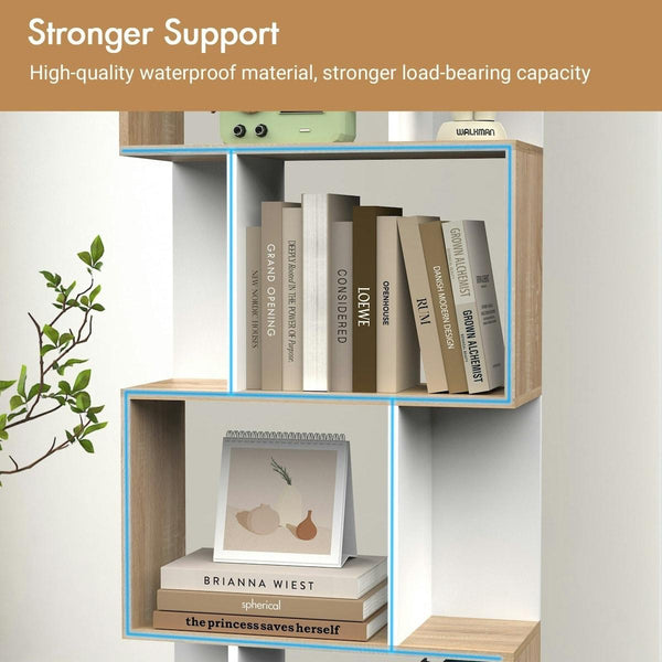 Geometric 5-Tier Display Shelf