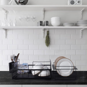 2-Tier Dish Drying Rack with Cutlery Holder