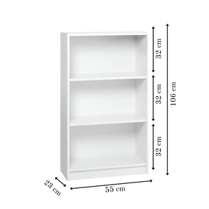 Minimalist 3-Tier Bookcase