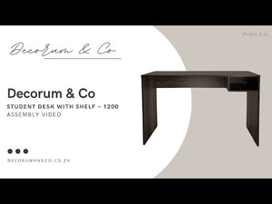 Student Desk with Shelf-120 cm