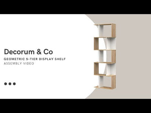Geometric 5-Tier Display Shelf