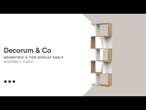 Geometric 5-Tier Display Shelf