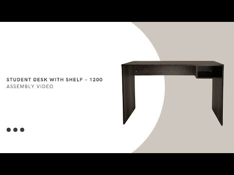 Student Desk with Shelf - 120 cm