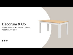 Seren Two-Tone Dining Table 1200