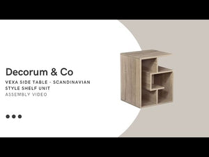 Vexa Side Table - Scandinavian Style Shelf Unit