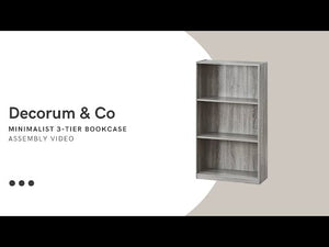 Minimalist 3-Tier Bookcase