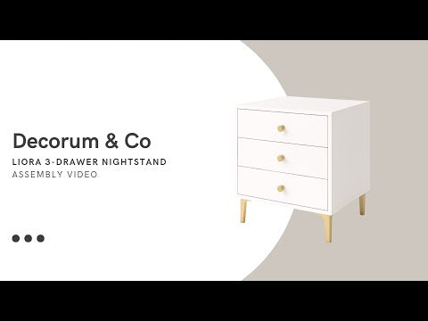 Liora 3-Drawer Night Stand