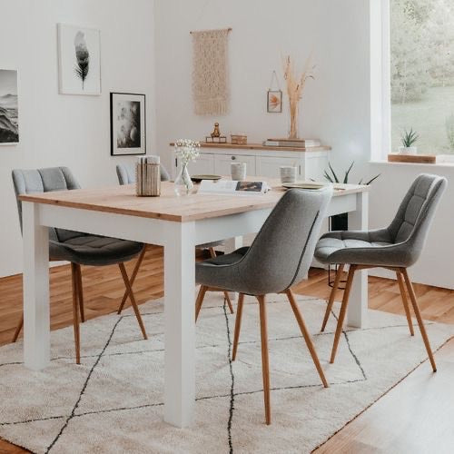Seren Two-Tone Dining Table 1500